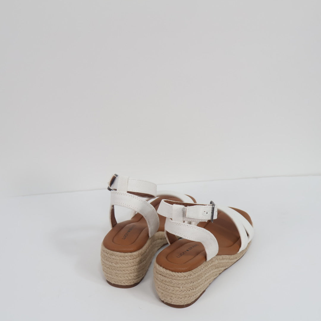 LUCKY BRAND Women's Nasli Espadrille Platform Wedge Sandals