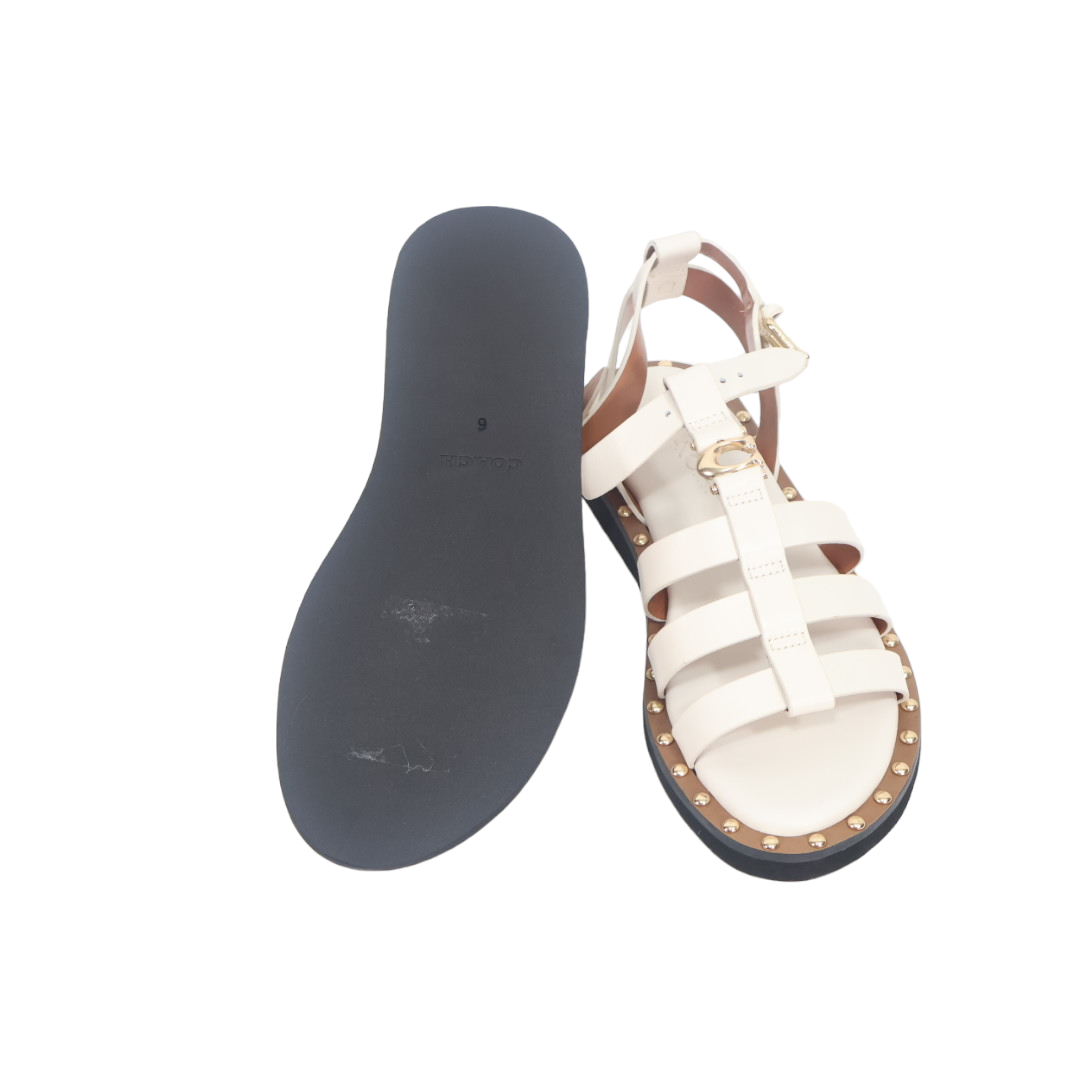 COACH Women's Giselle Studded Gladiator Fisherman Sandals