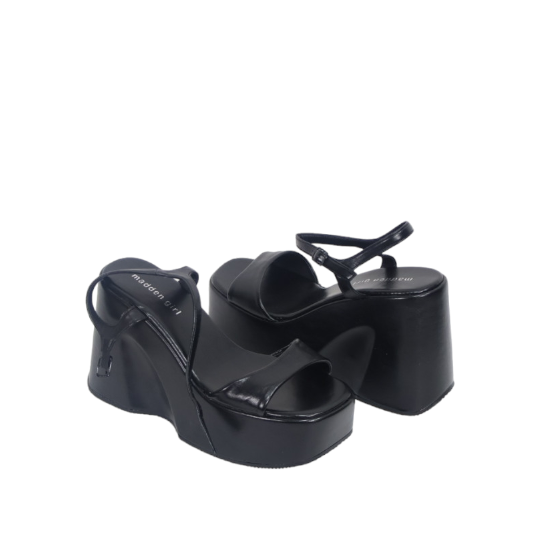 MADDEN GIRL Silhouette Womens Open Toe Ankle Strap Platform Heels