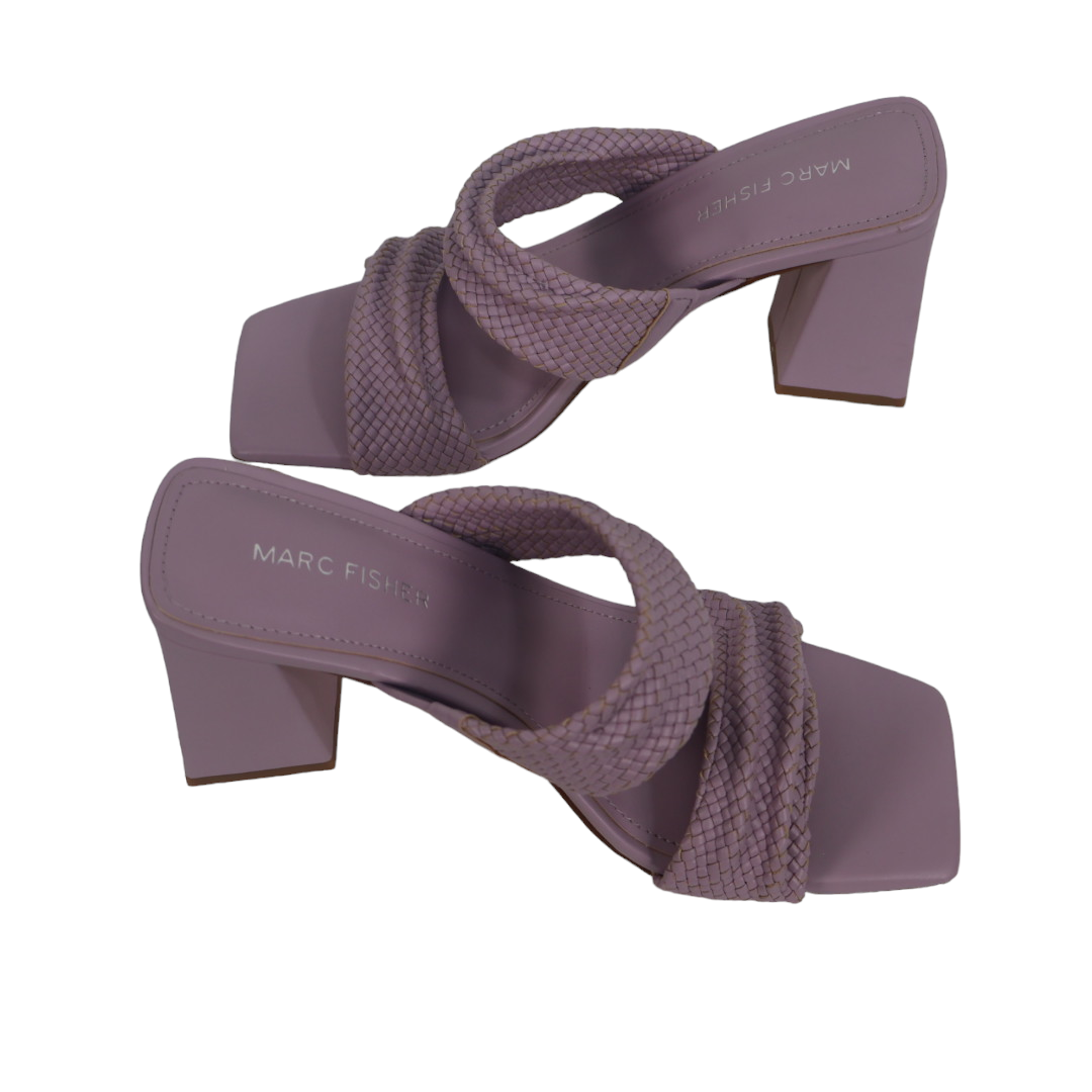 MARC FISHER Women's Eloria Block Heel Slip-on Dress Sandals