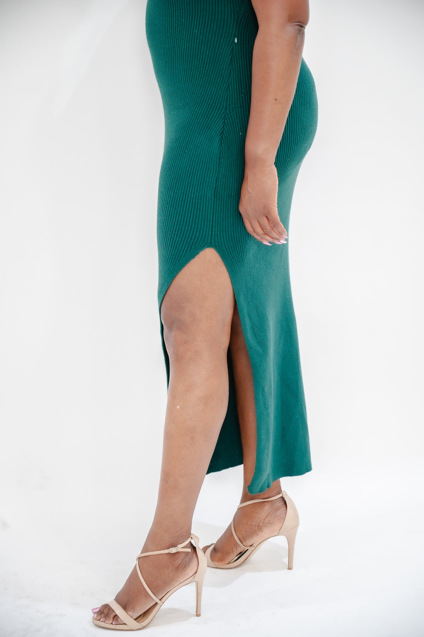 Rachel Roy Womens Mock Neck Midi Sweaterdress