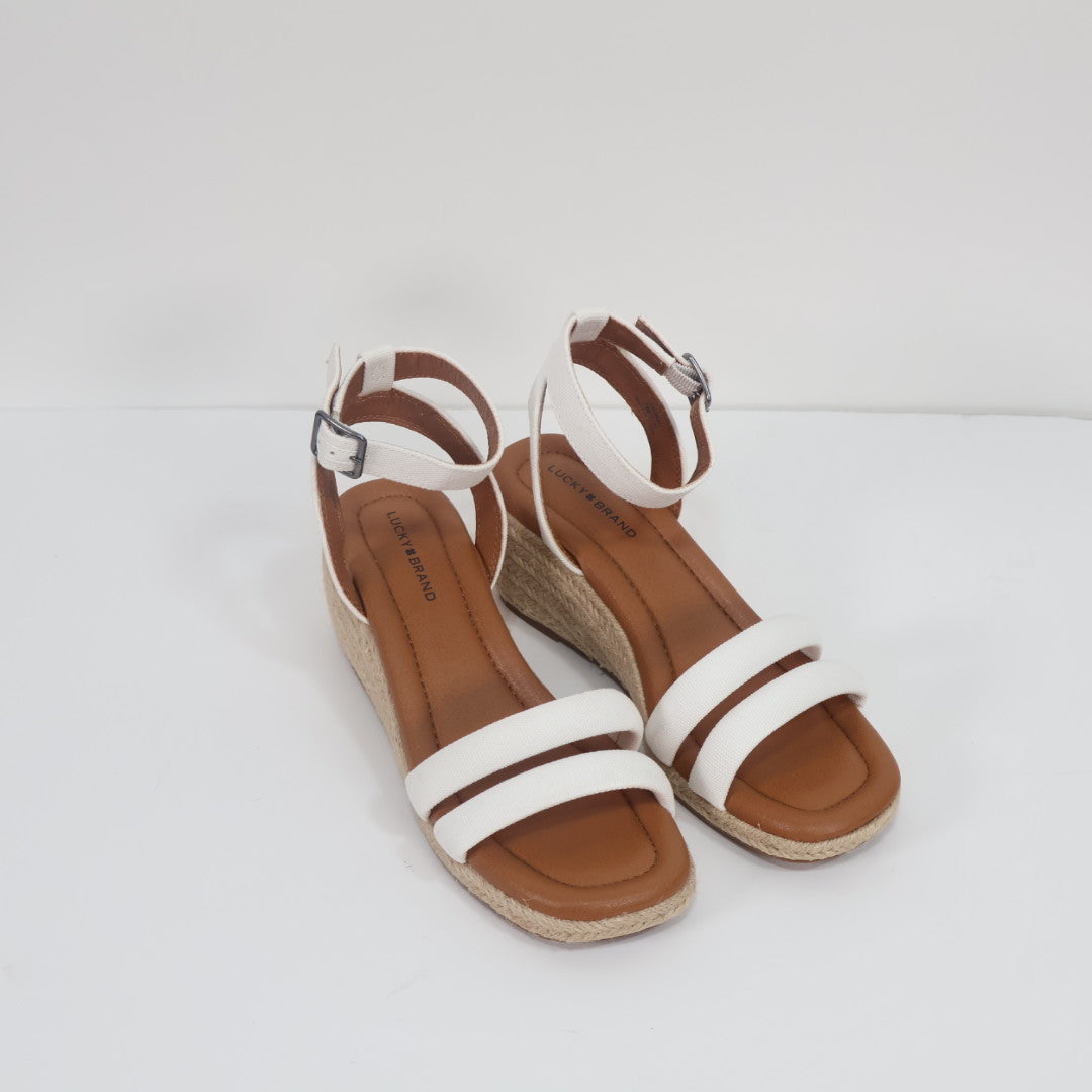 LUCKY BRAND Women's Nasli Espadrille Platform Wedge Sandals