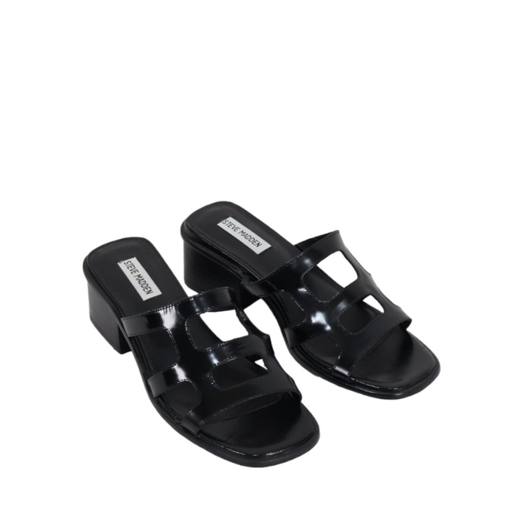 Steve Madden Princess Womens Leather Slip On Heels