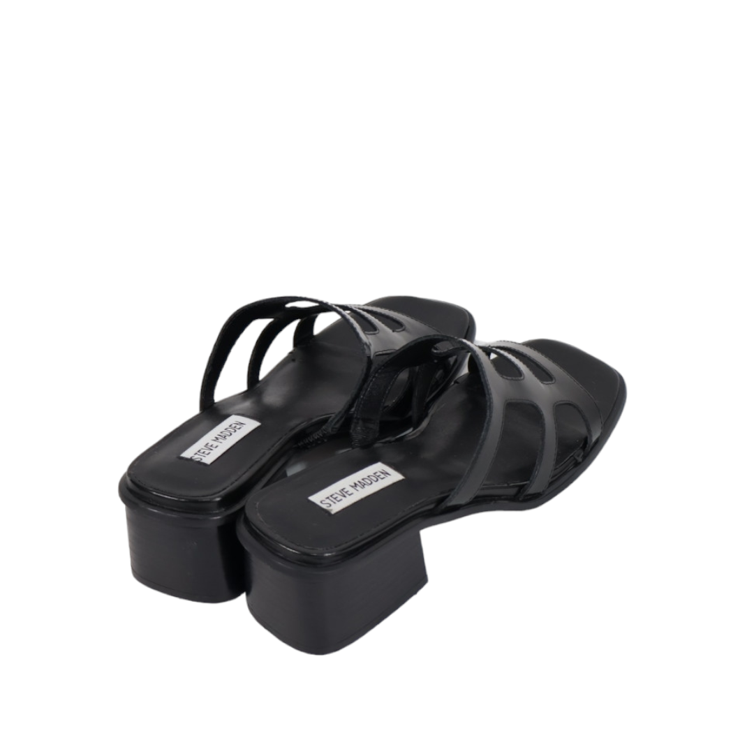 Steve Madden Princess Womens Leather Slip On Heels