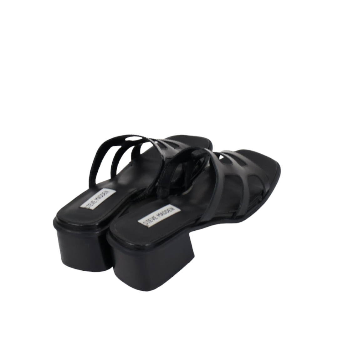 Steve Madden Princess Womens Leather Slip On Heels