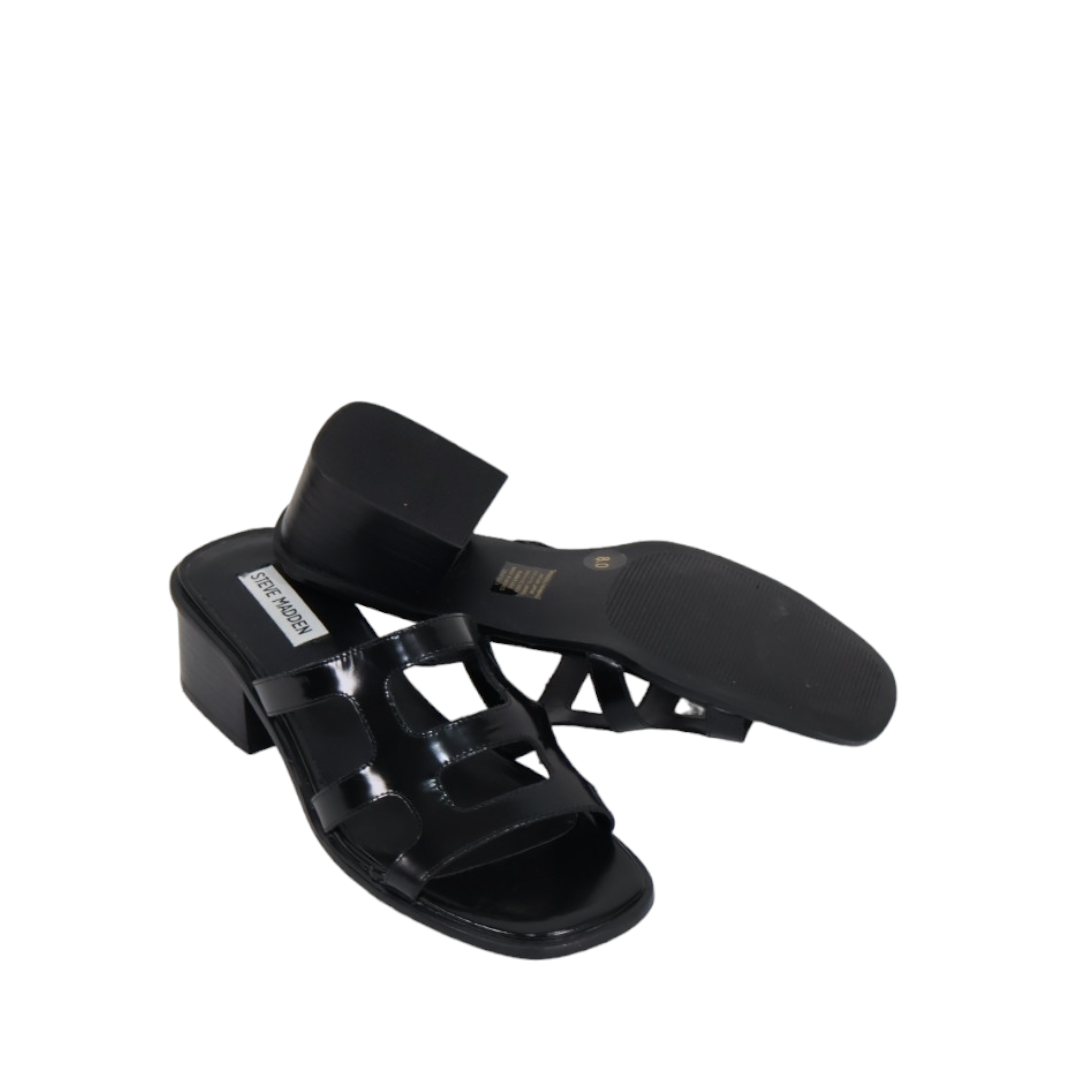 Steve Madden Princess Womens Leather Slip On Heels