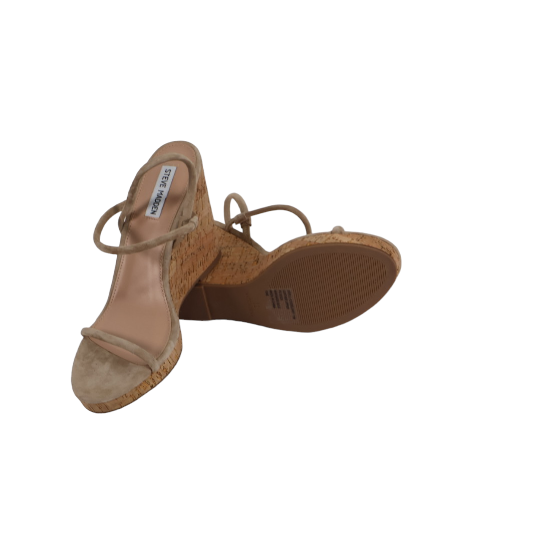 STEVE MADDEN Women's Udell-C Strappy Platform Wedge Sandals