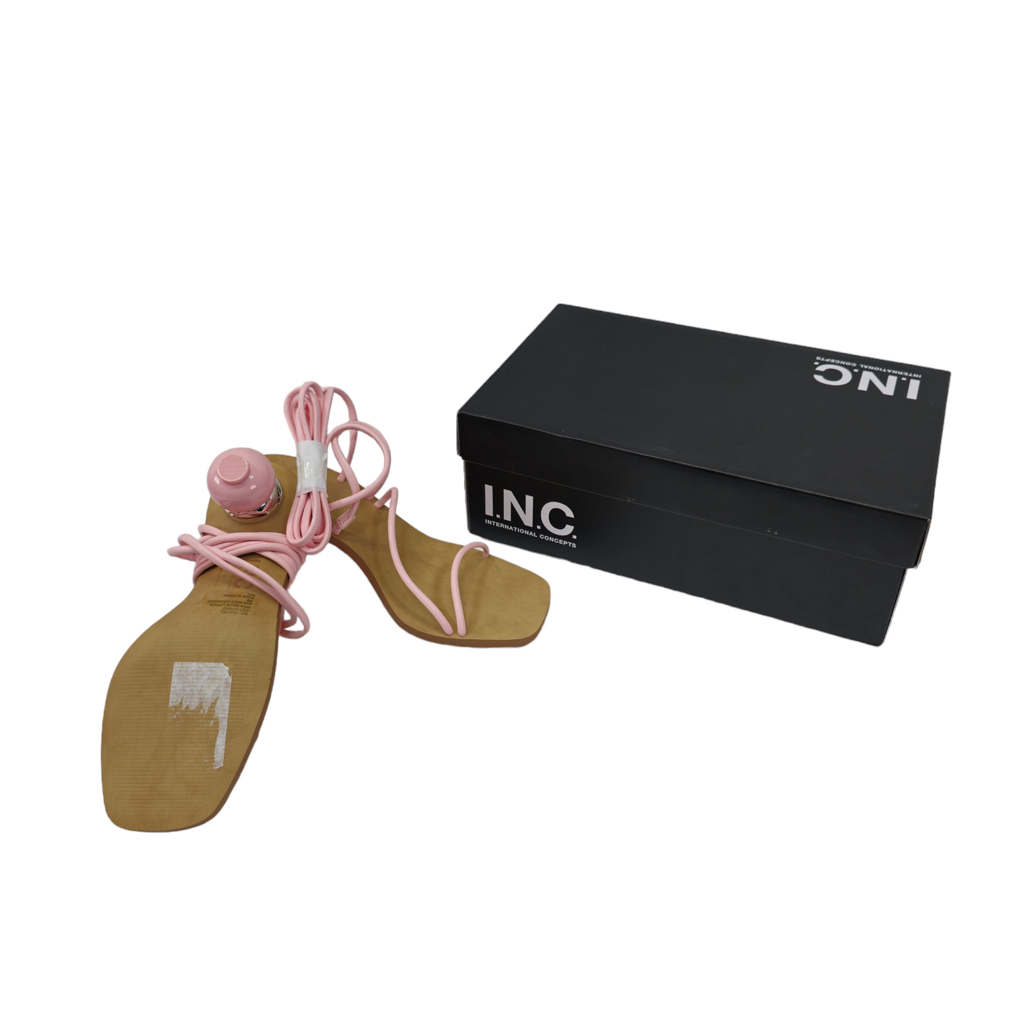 I.N.C. Women's Chedel Lace-Up Ankle-Tie Dress Sandals