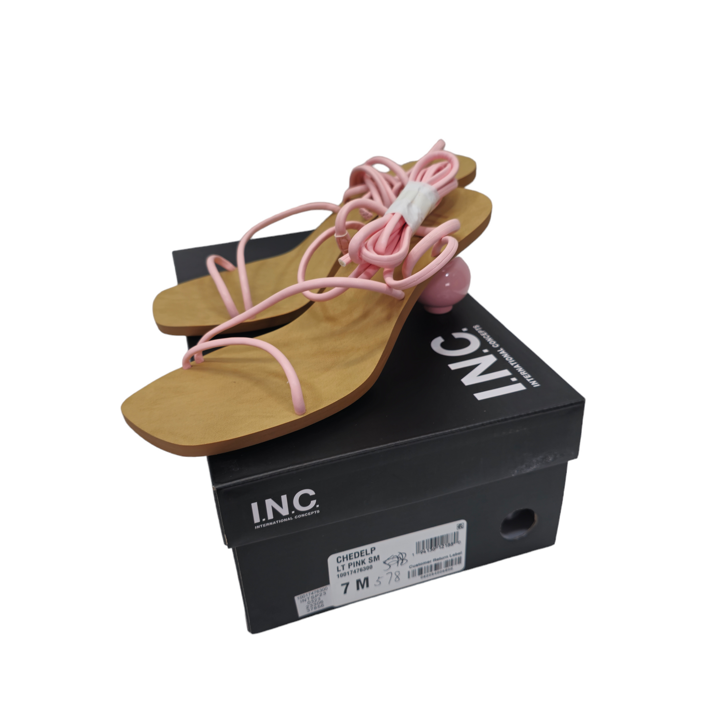 I.N.C. Women's Chedel Lace-Up Ankle-Tie Dress Sandals