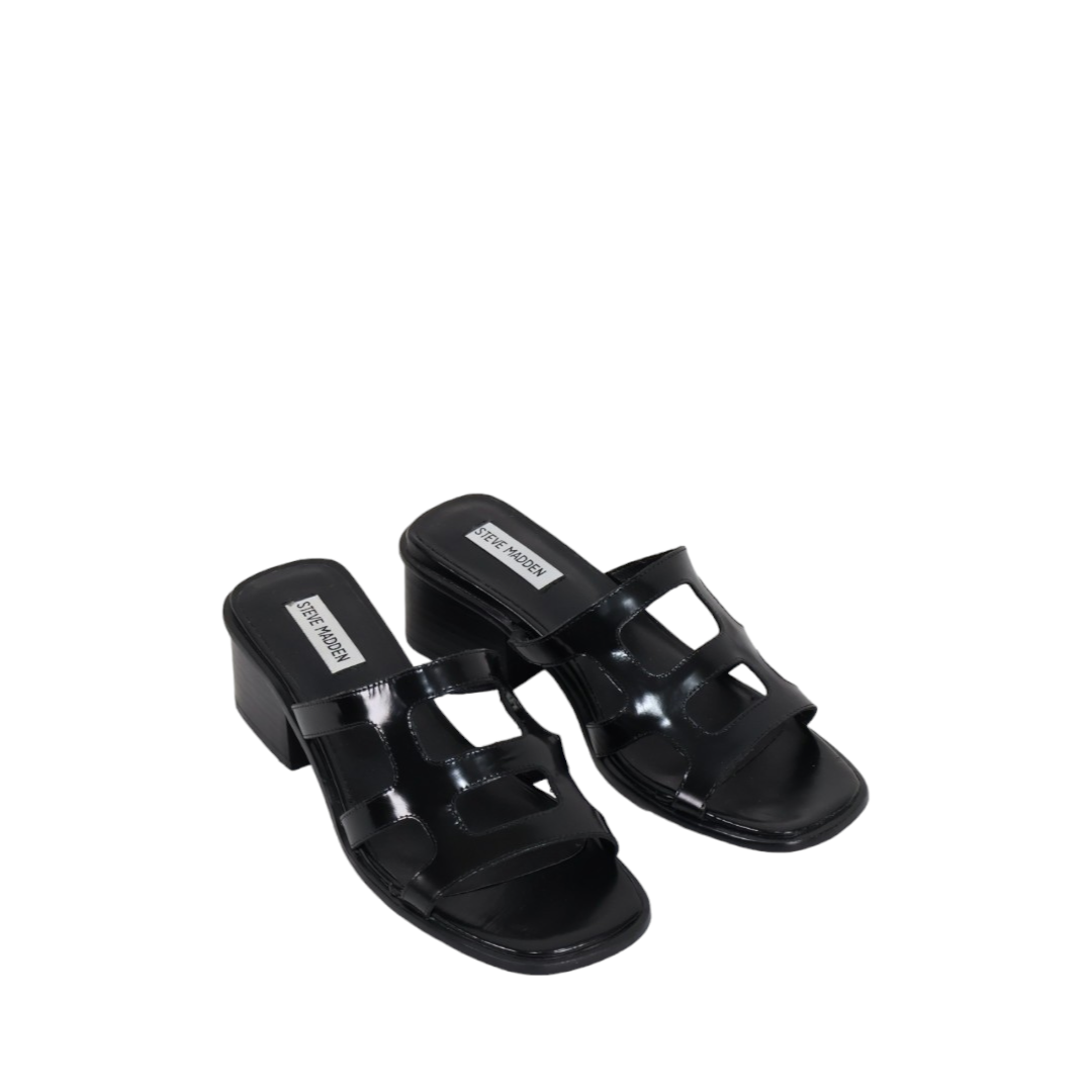 Steve Madden Princess Womens Leather Slip On Heels