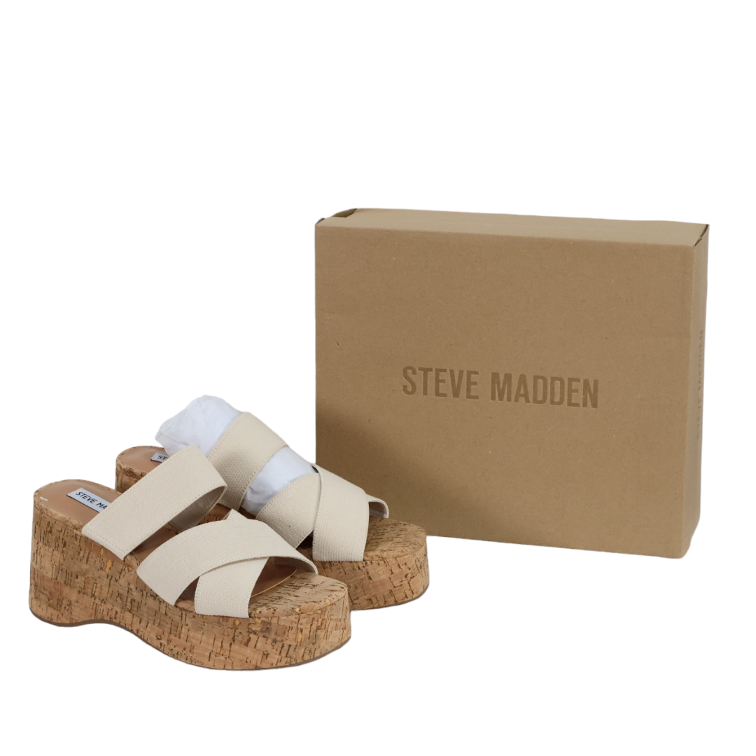 STEVE MADDEN Women's Deo Strappy Platform Wedge Sandals