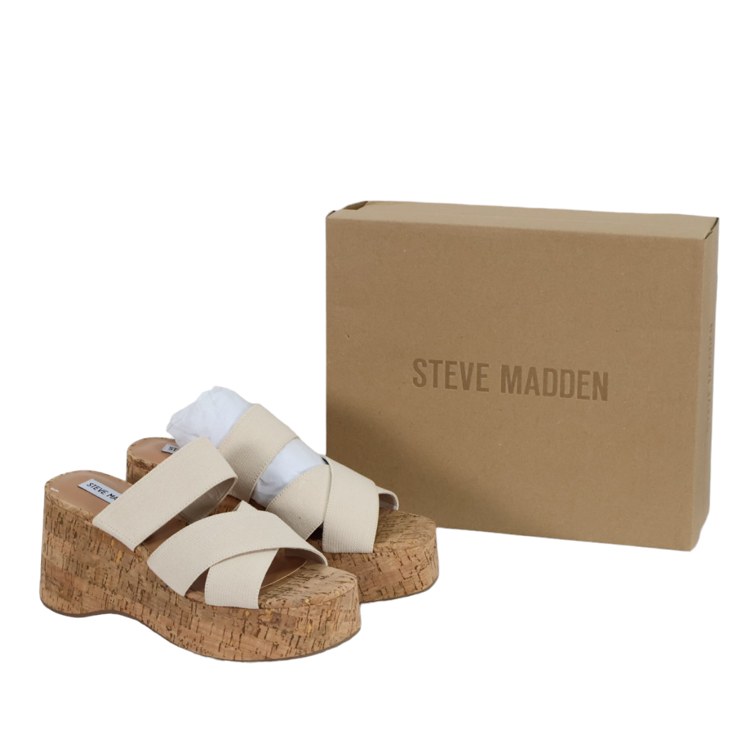 STEVE MADDEN Women's Deo Strappy Platform Wedge Sandals