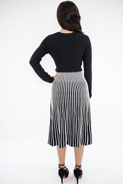 Signature By Robbie Bee Womens Surplice Tea Sweaterdress
