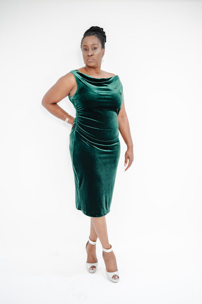 Kensie Womens Velvet Knee-Length Cocktail and Party Dress