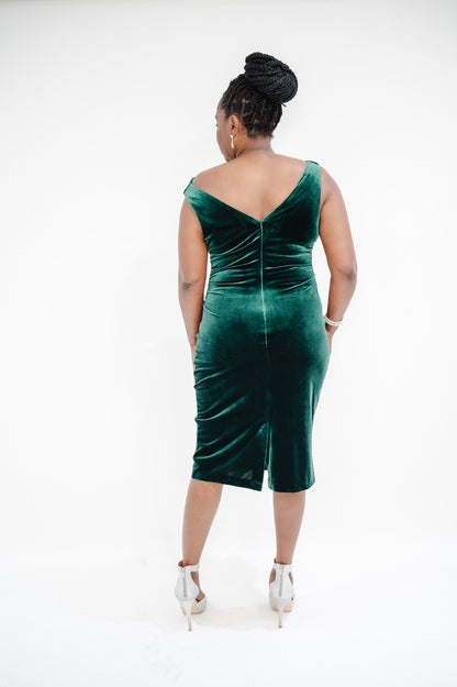 Kensie Womens Velvet Knee-Length Cocktail and Party Dress